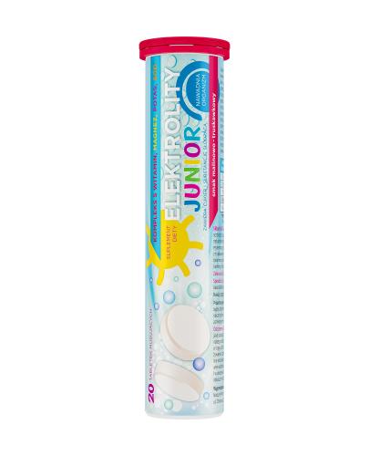 Elektrolity Junior, tabletki musujące, 20 sztuk zdjęcie