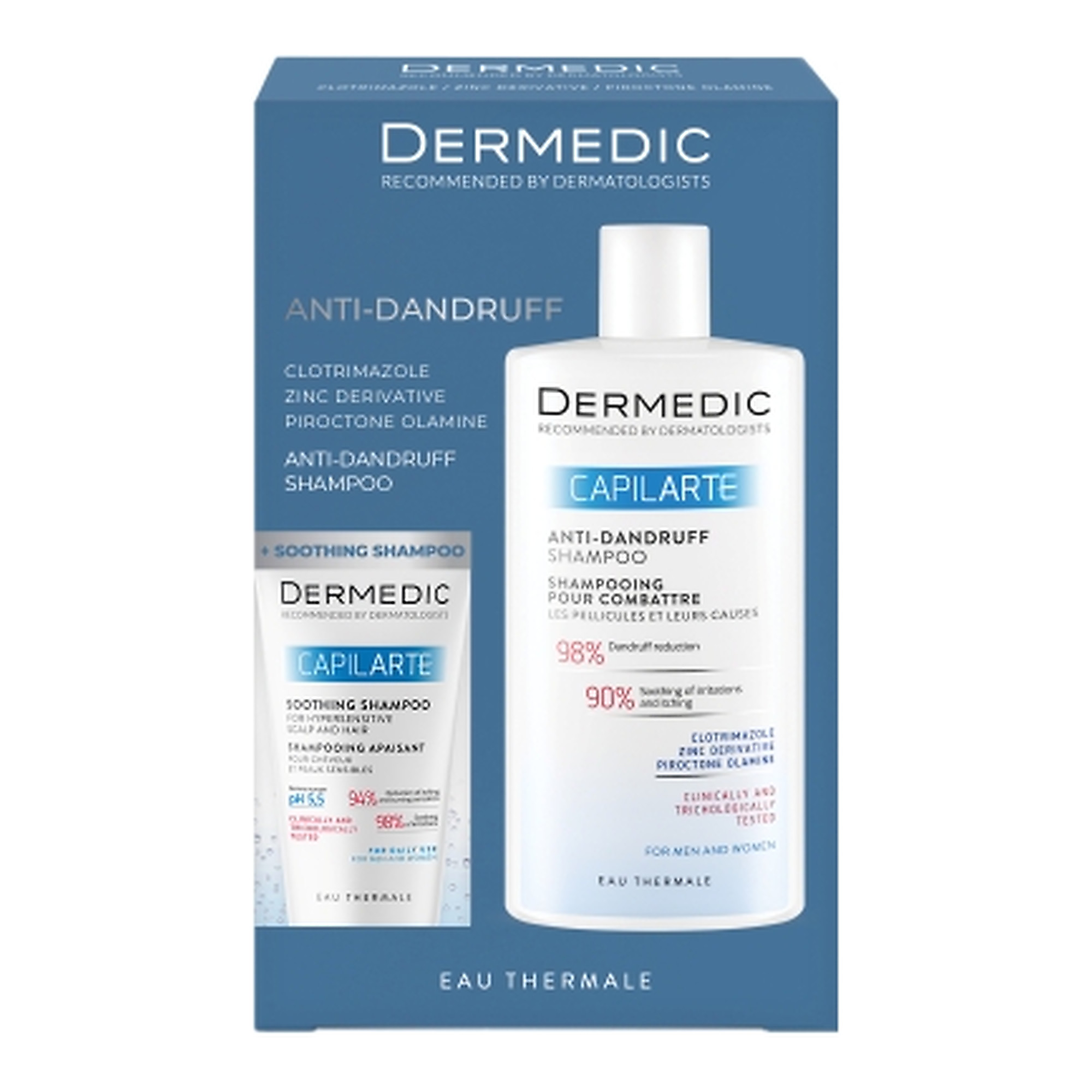 Dermedic Capilarte Zestaw Szampon zwalczający łupież, 300 ml + Szampon kojący, 150 ml zdjęcie