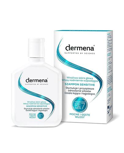 Dermena Sensitive Szampon do wrażliwej skóry głowy i nadmiernie wypadających włosów, 200 ml zdjęcie