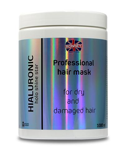 Ronney HoLo Shine Star Hialuronic Mask Maska nawilżająca do włosów suchych i zniszczonych, 1000 ml zdjęcie