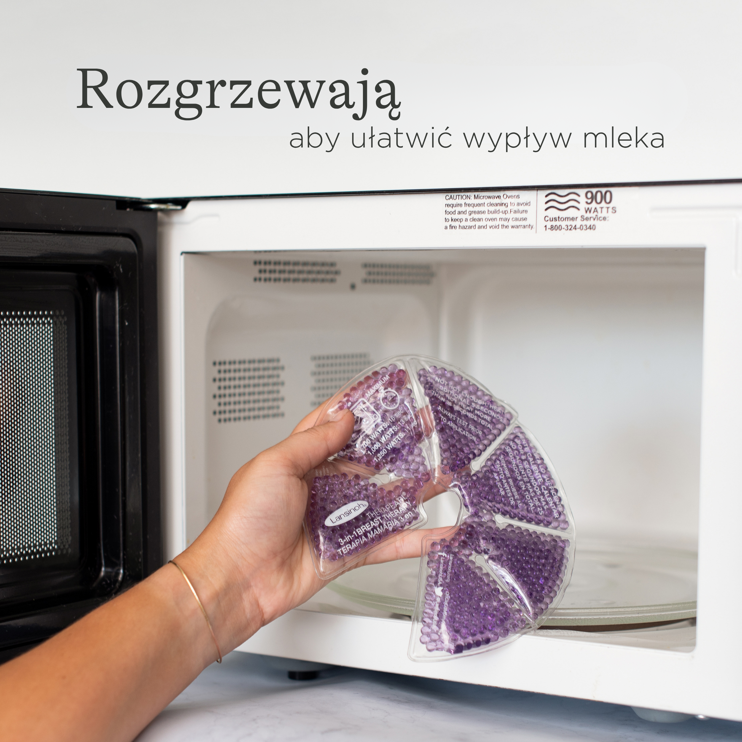 Lansinoh Therapearl Kompres żelowy na piersi, 2 sztuki