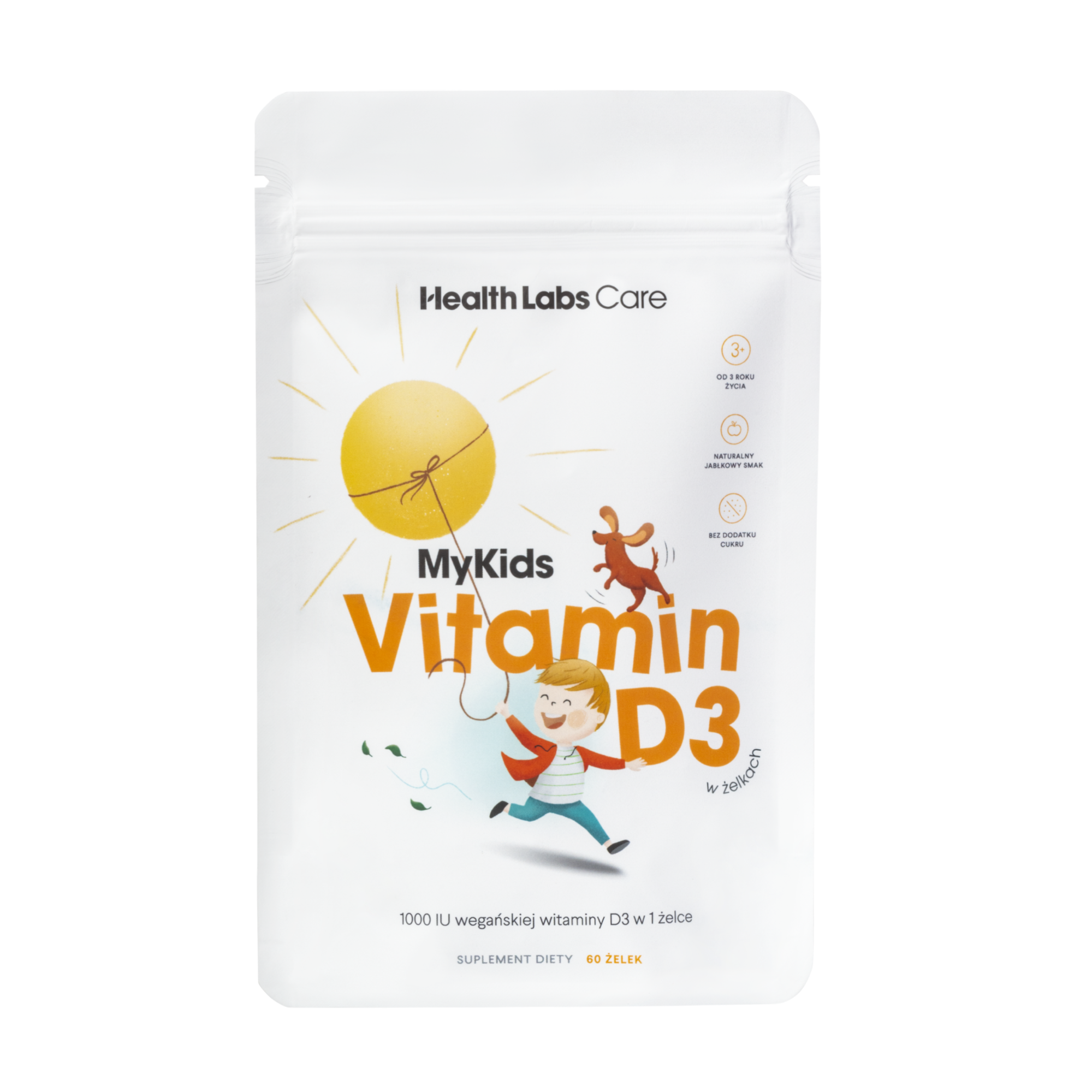 Health Labs Care MyKids Vitamin D3 wegańska witamina D w żelkach dla dzieci 60 żelek zdjęcie