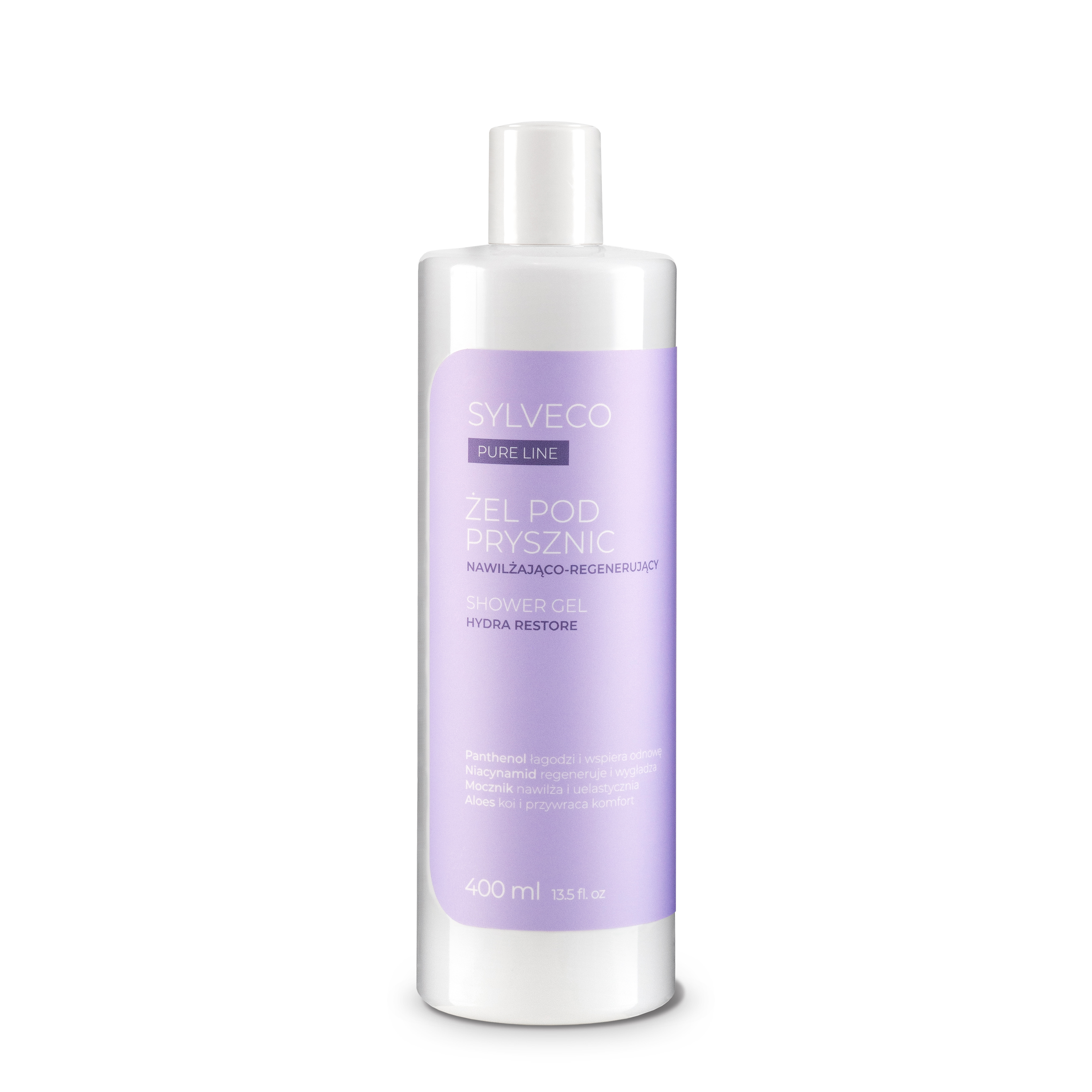 Sylveco Pure Line, Nawilżająco-regenerujący żel pod prysznic, 400 ml zdjęcie