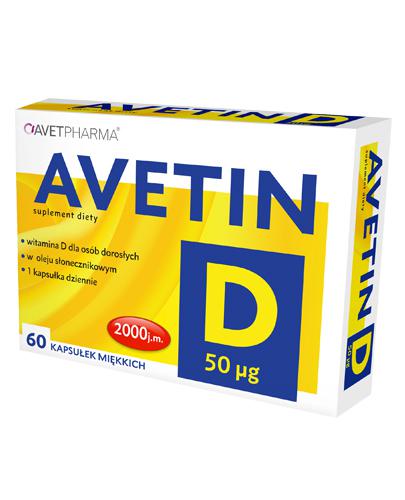 Avetin D 50 µg 60 kapsułek miękkich zdjęcie