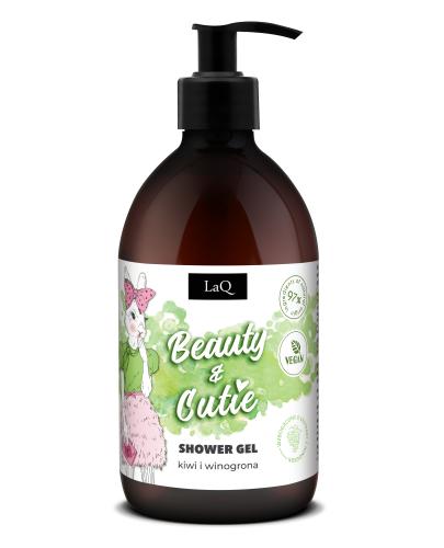 LaQ Beauty & Cutie Żel pod prysznic orzeźwiający kiwi i winogrona, 500 ml zdjęcie