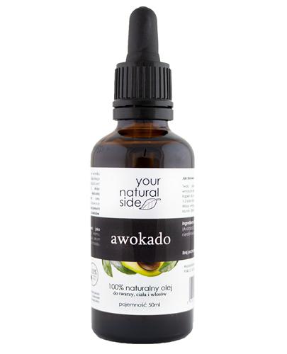 Your Natural Side Awokado 100% naturalny olej do twarzy, ciała i włosów - 50 ml - cena, opinie, wskazania zdjęcie