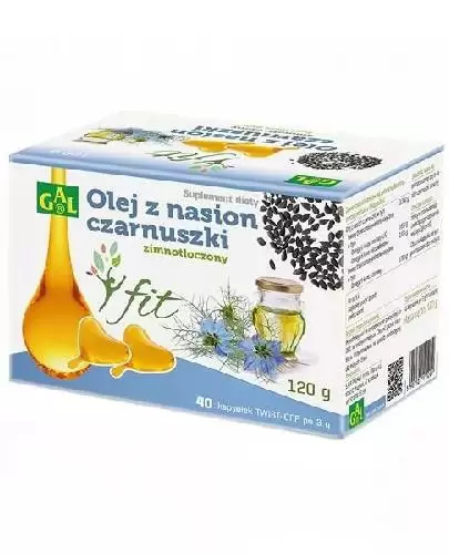 GAL Zimnotłoczony olej z nasion czarnuszki FIT 3g x 40 kapsułek zdjęcie