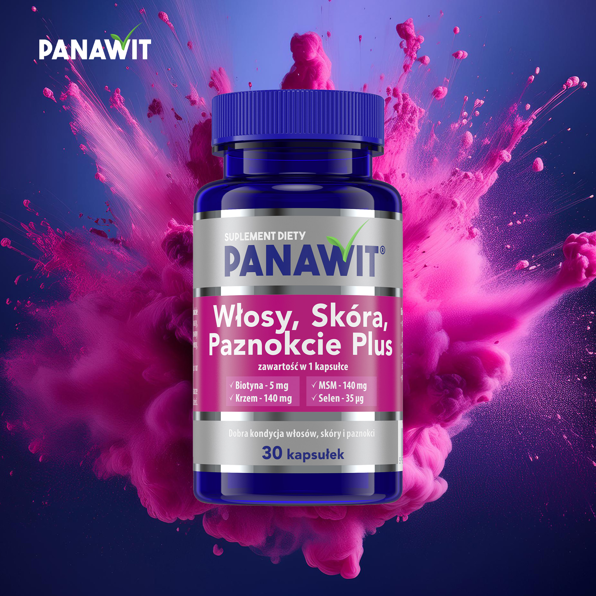 Panawit Włosy, Skóra, Paznokcie Plus, kapsułki, 3 x 30 sztuk