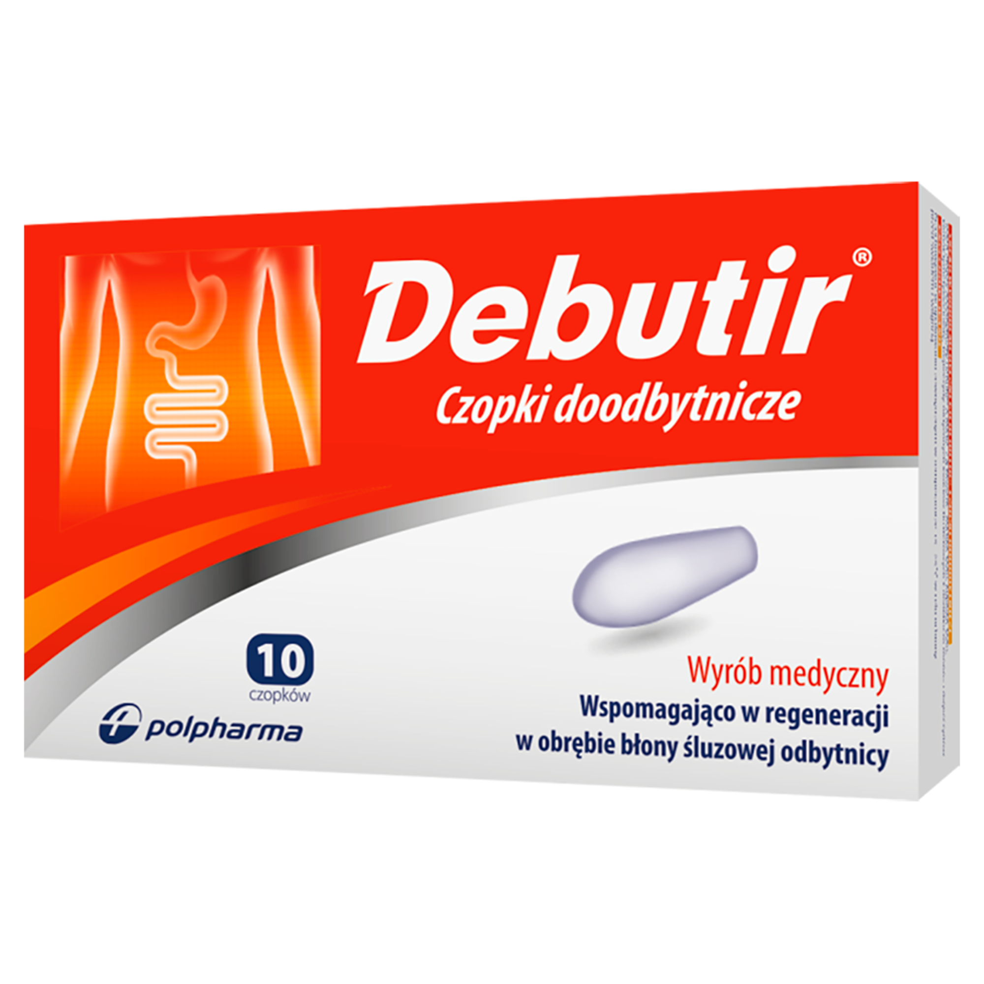 Debutir czopki doodbytnicze 10 sztuk zdjęcie