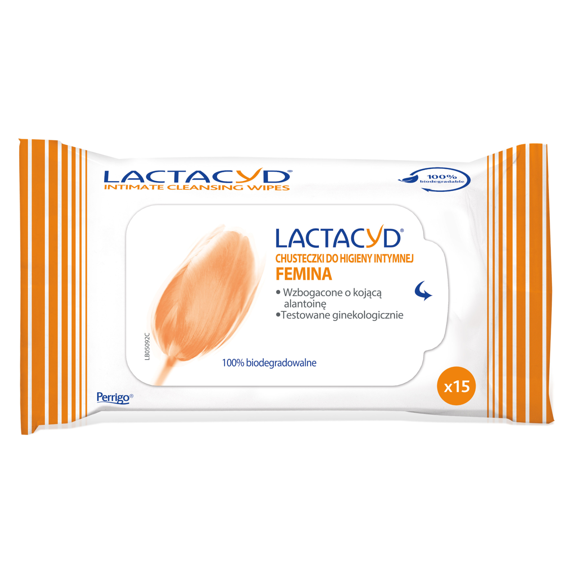 Lactacyd Femina chusteczki do higieny intymnej 15 sztuk zdjęcie