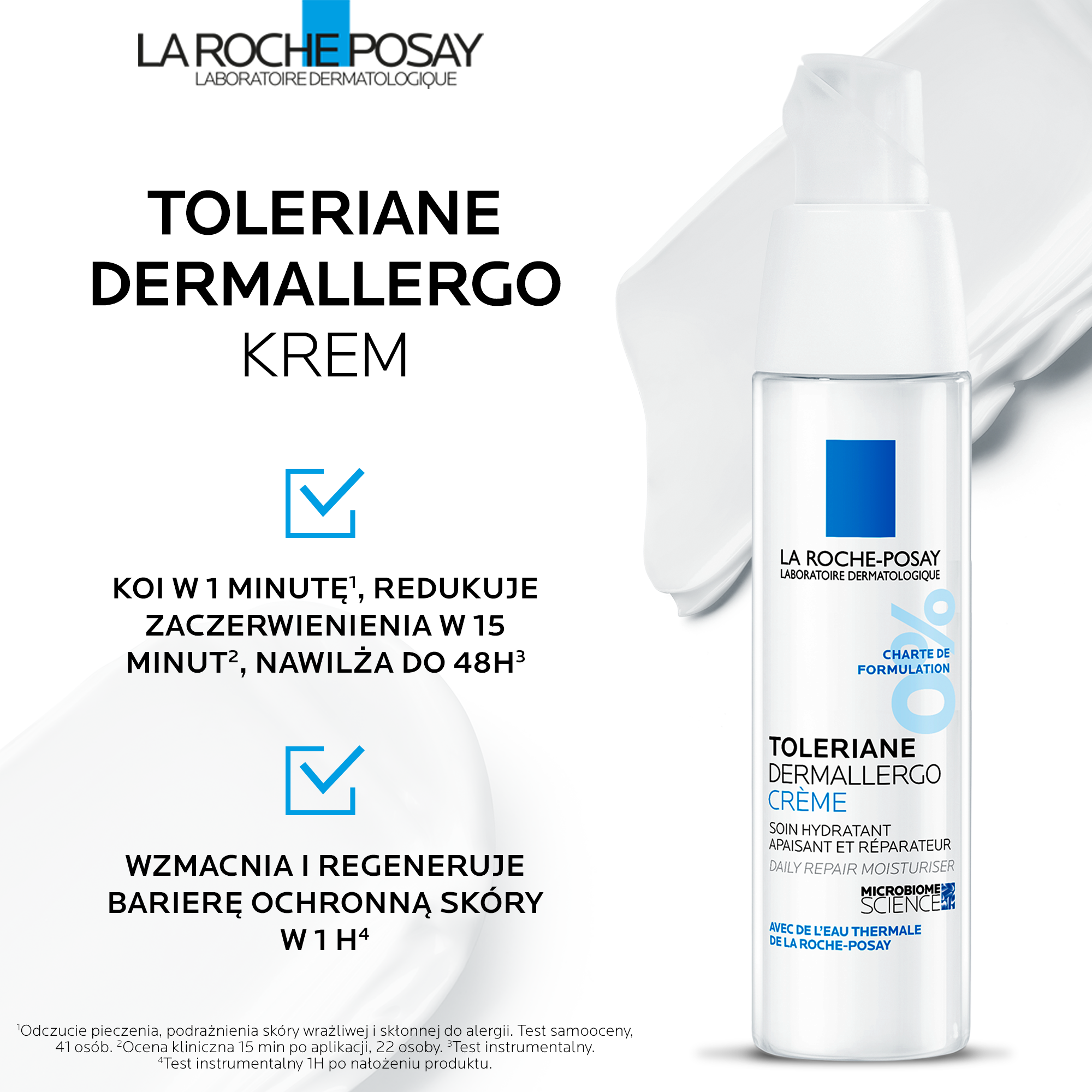 La Roche Posay Toleriane Dermallergo Krem regenerująca pielęgnacja nawilżająca, 40 ml