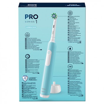 Oral-B Pro Series 1 Niebieska i czarna szczoteczka elektryczna, 2 sztuki