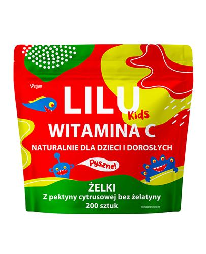 Lilu Kids Witamina C Żelki dla dzieci i dorosłych, 200 sztuk zdjęcie