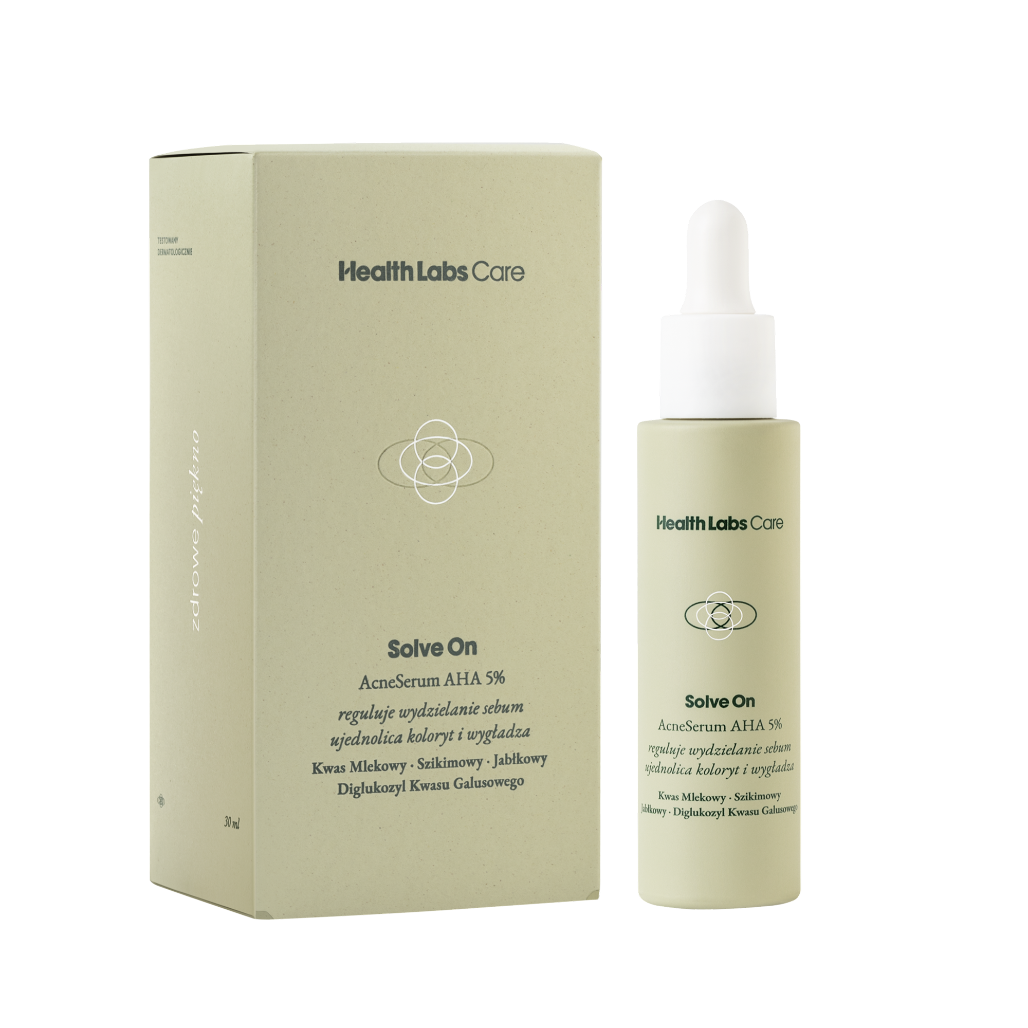 Health Labs Care, Solve On AcneSerum AHA 5%, 30 ml