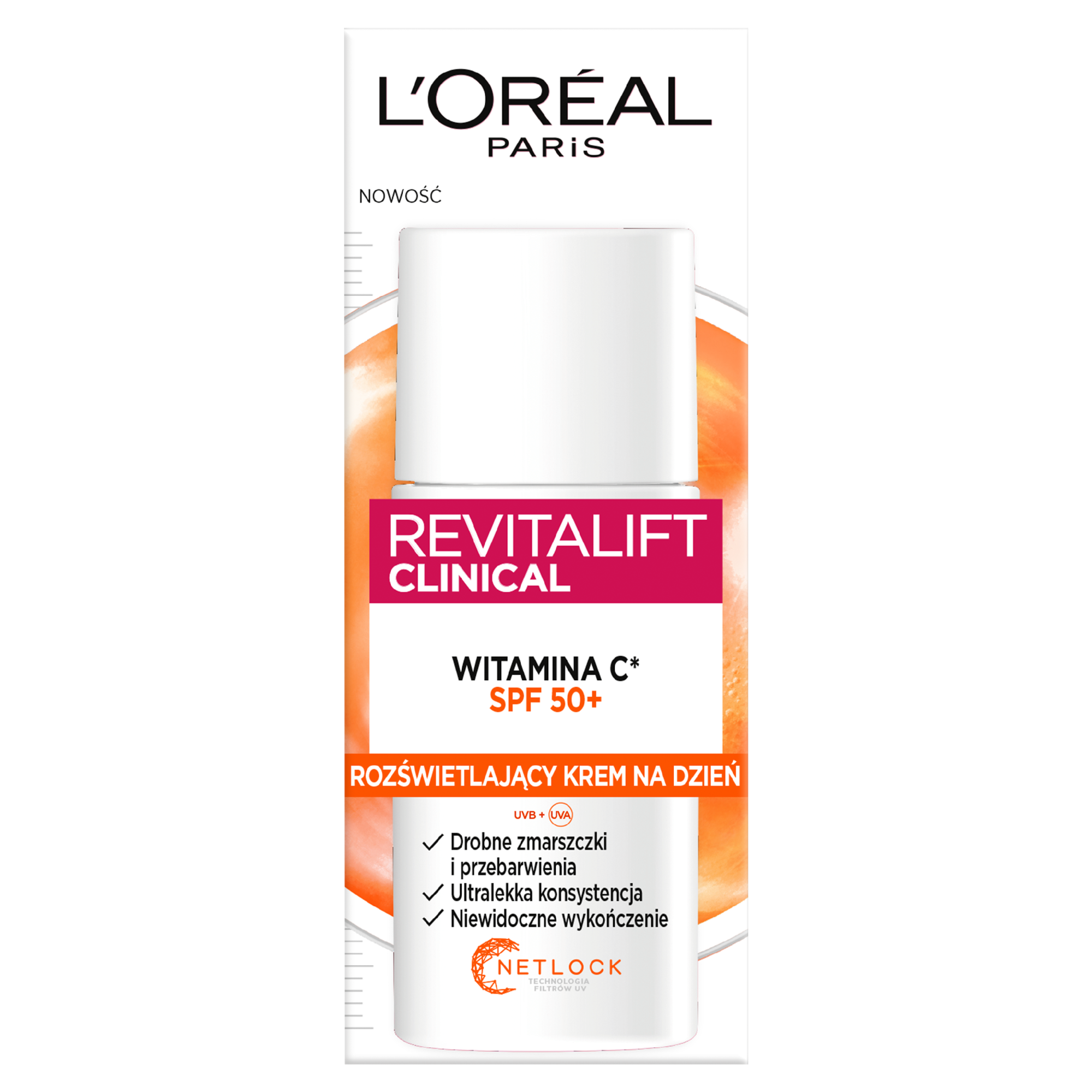 L'Oreal Revitalift Clinical Witamina C Rozświetlający Krem na dzień SPF50+, 50 ml zdjęcie