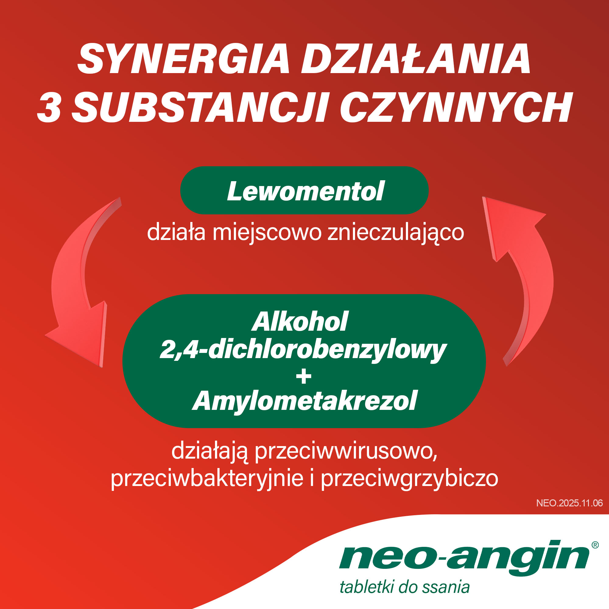 Neo-Angin bez cukru 24 tabletki