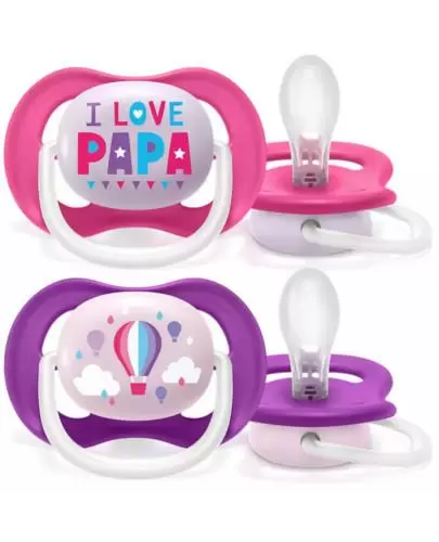 Avent Philips Ultra Air smoczek uspokajający 6-18m 2 sztuki [SCF080/04] zdjęcie
