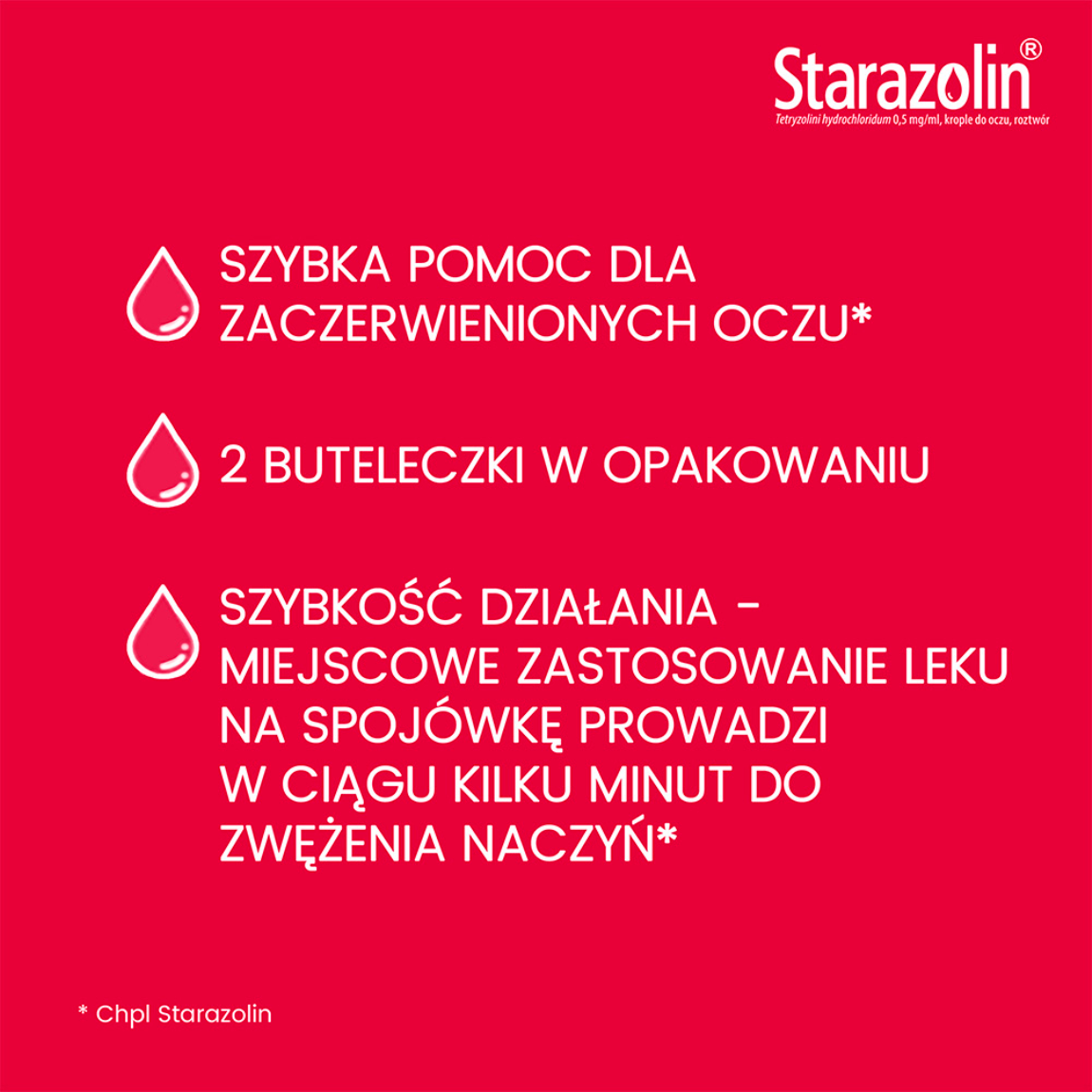 Starazolin 0,5 mg/ml krople do oczu 2 x 5 ml