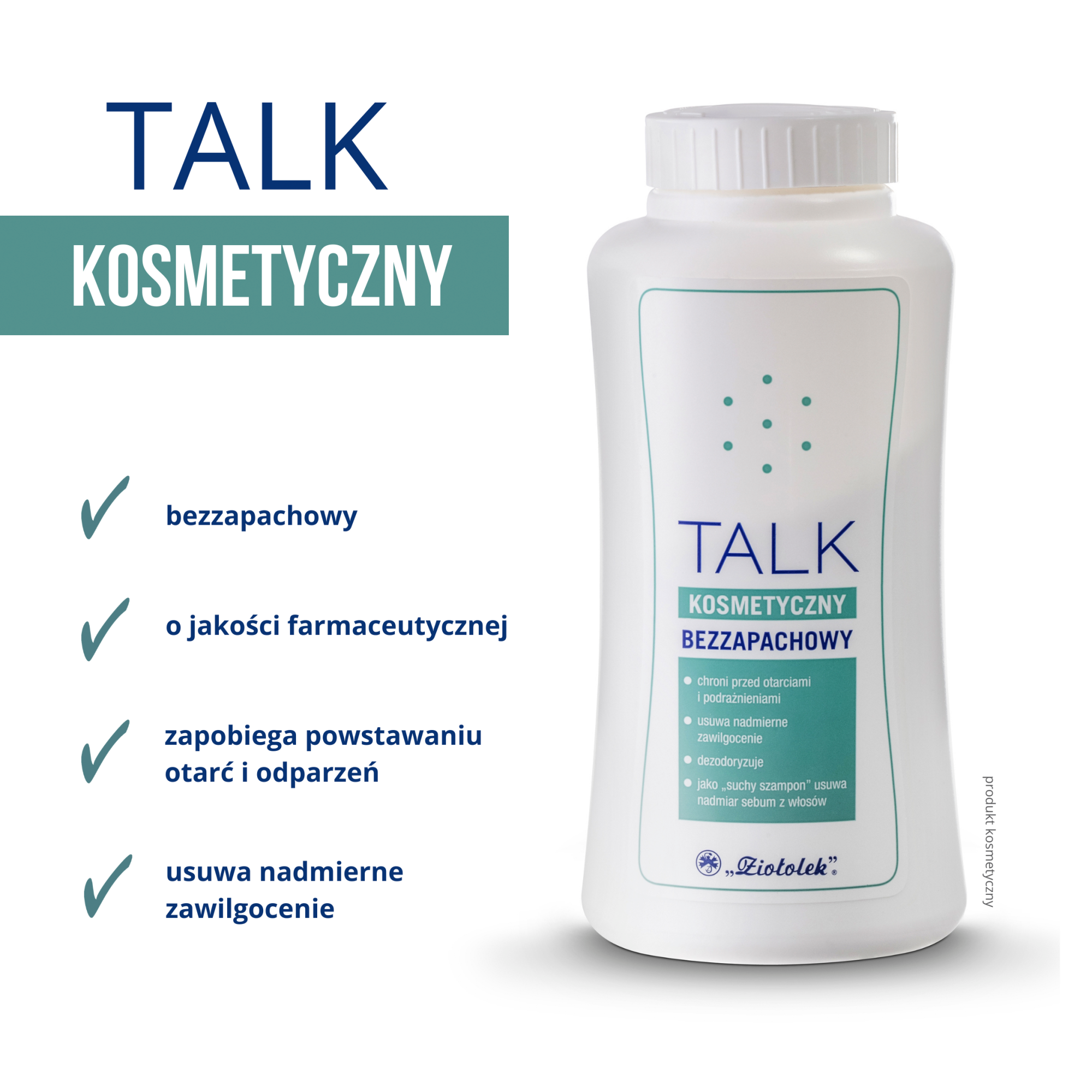 Talk kosmetyczny bezzapachowy 100 g