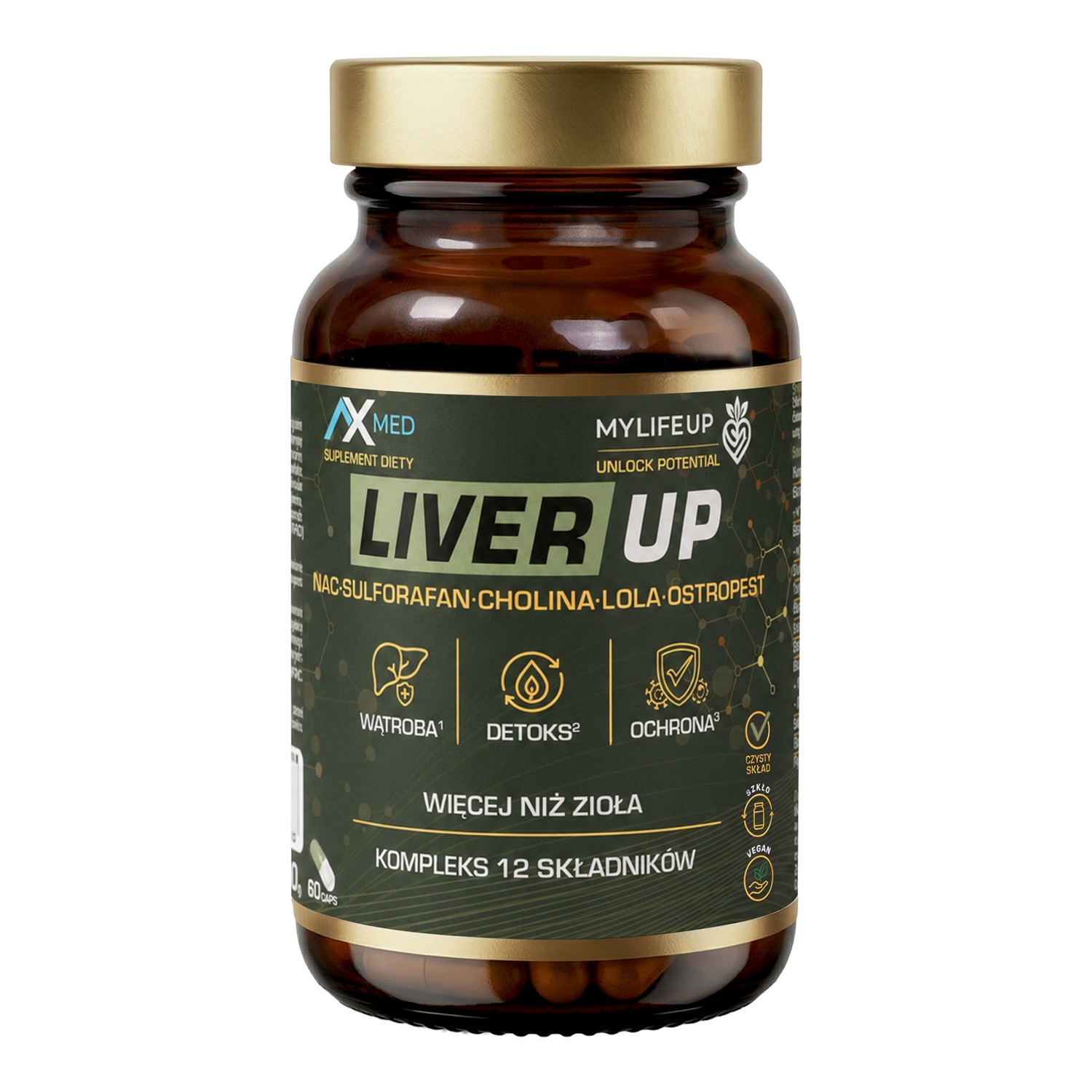 Ax Med Liver Up, 60 kapsułek zdjęcie