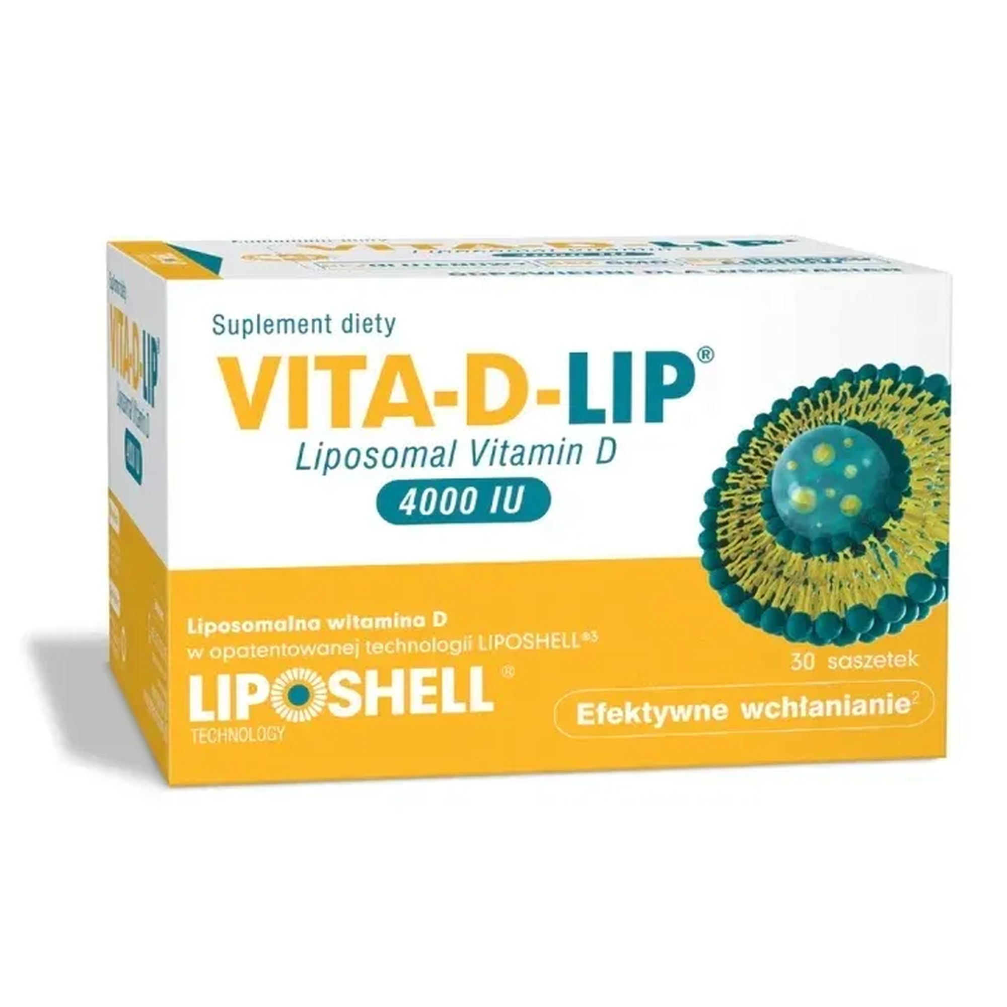 Vita-D-Lip Liposomalna witamina D 4000 IU 75+, saszetki, 30 sztuk zdjęcie