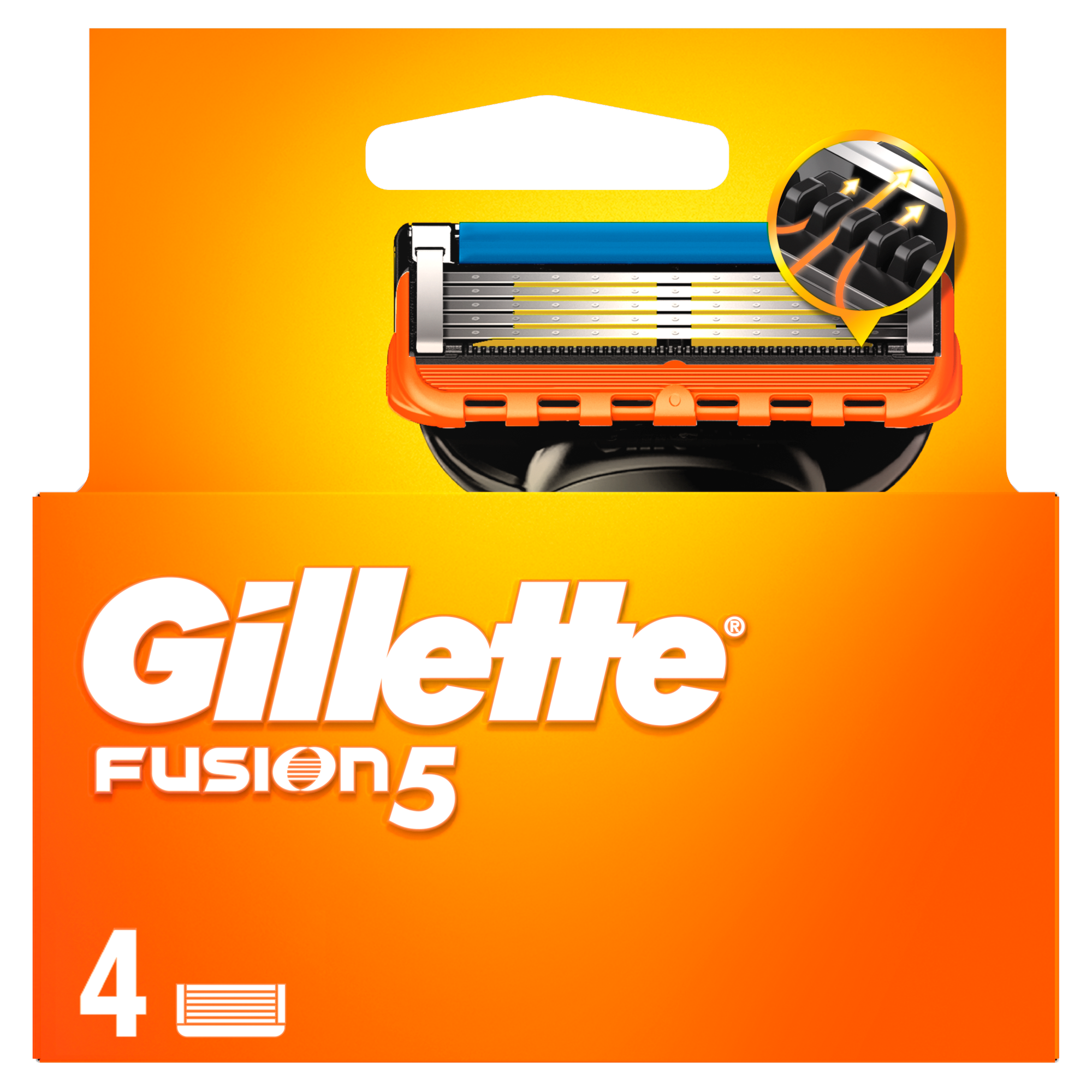 Gillette Fusion5 Ostrza wymienne do maszynki do golenia dla mężczyzn, 4 sztuki  zdjęcie