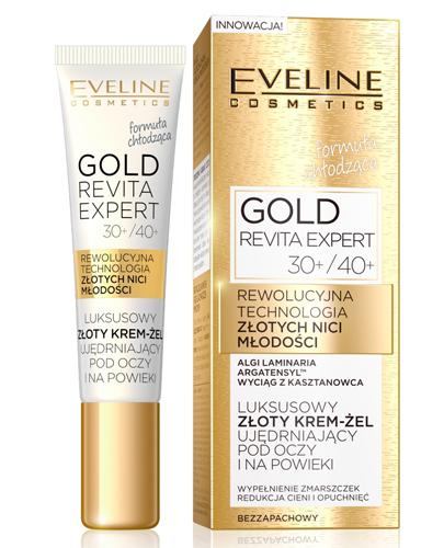 EVELINE COSMETICS GOLD REVITA EXPERT Luksusowy złoty krem-żel ujędrniający pod oczy i na powieki 30+ - 40+ - 15 ml zdjęcie