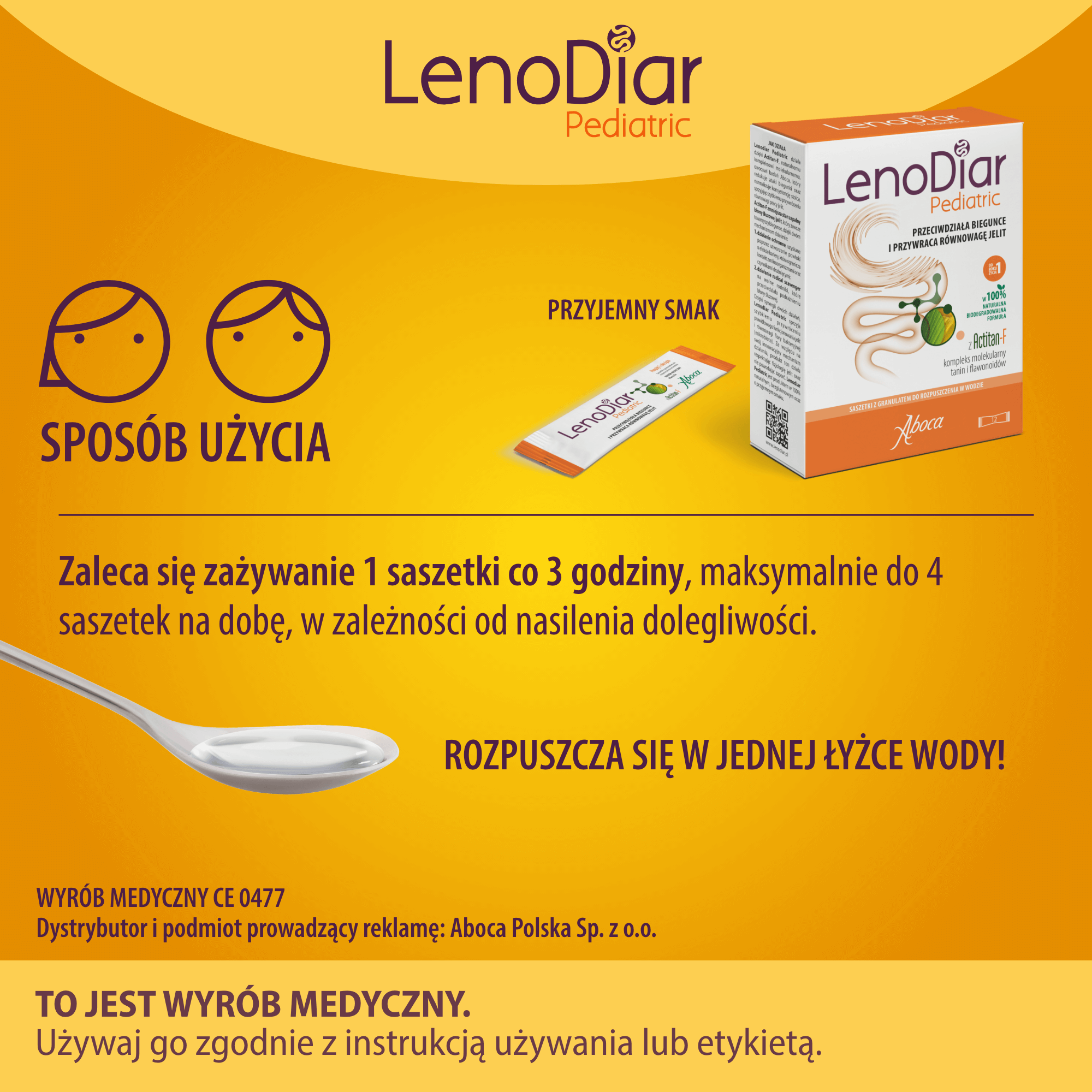 Aboca LenoDiar Pediatric 12 saszetek