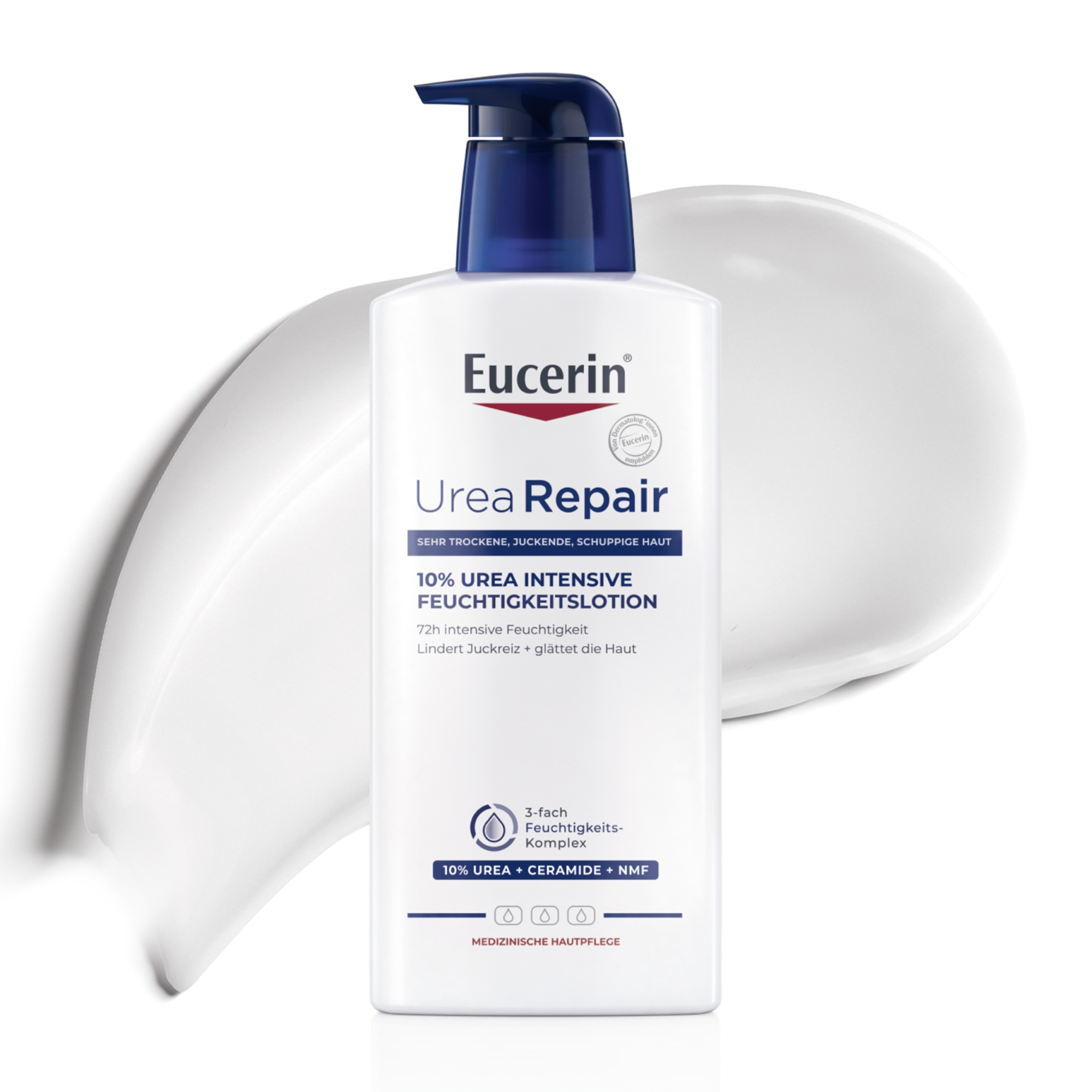 Eucerin, Urea Repair, Intensywnie nawilżająca emulsja z 10% mocznika, 400 ml