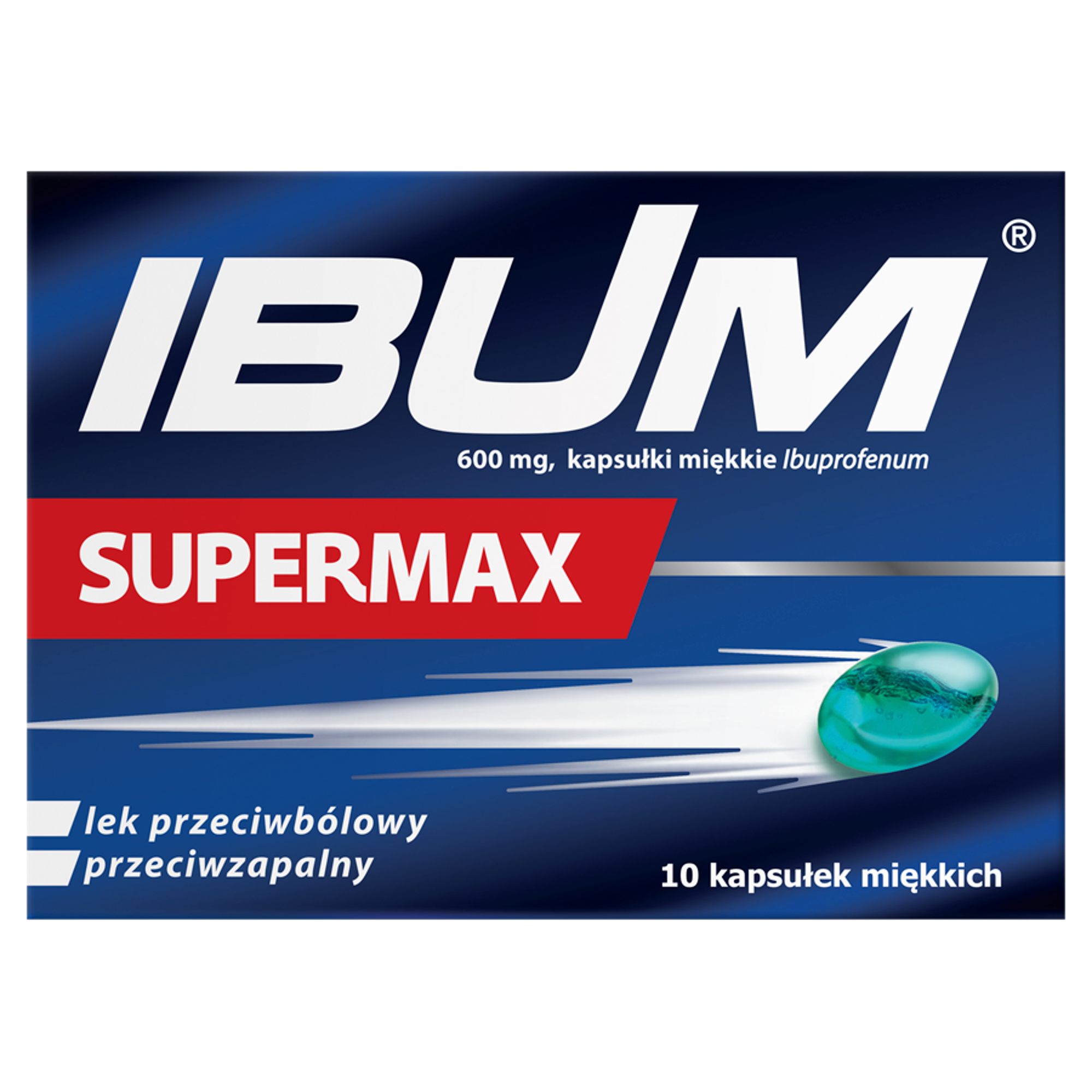 Ibum Supermax, 600 mg, kapsułki miękkie, 10 sztuk zdjęcie