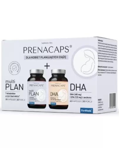 Prenacaps Multi Plan 30 kapsułek + Prenacaps DHA 60 kapsułek zdjęcie