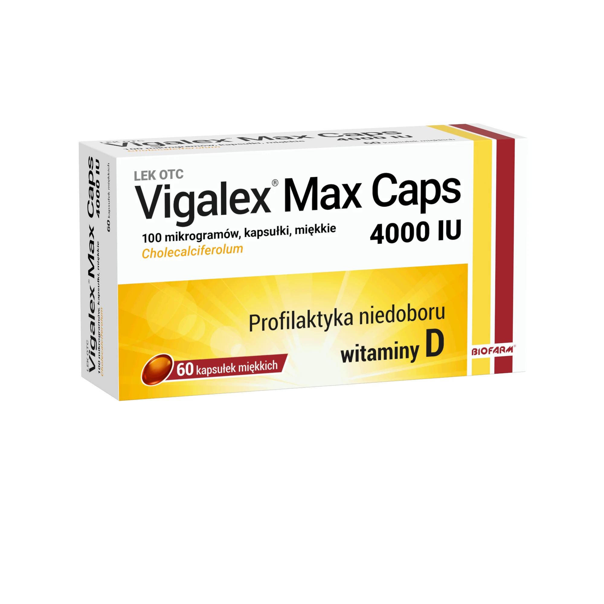 Vigalex Max Caps 4000 IU, 60 kapsułek