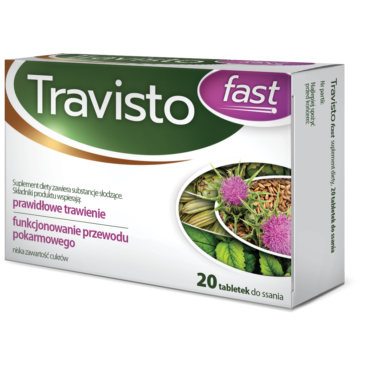 Travisto fast, tabletki do ssania, 20 sztuk zdjęcie