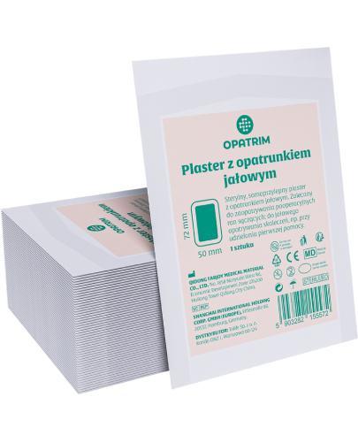 Opatrim Plaster z opatrunkiem jałowym 72 x 50 mm, 1 sztuka zdjęcie