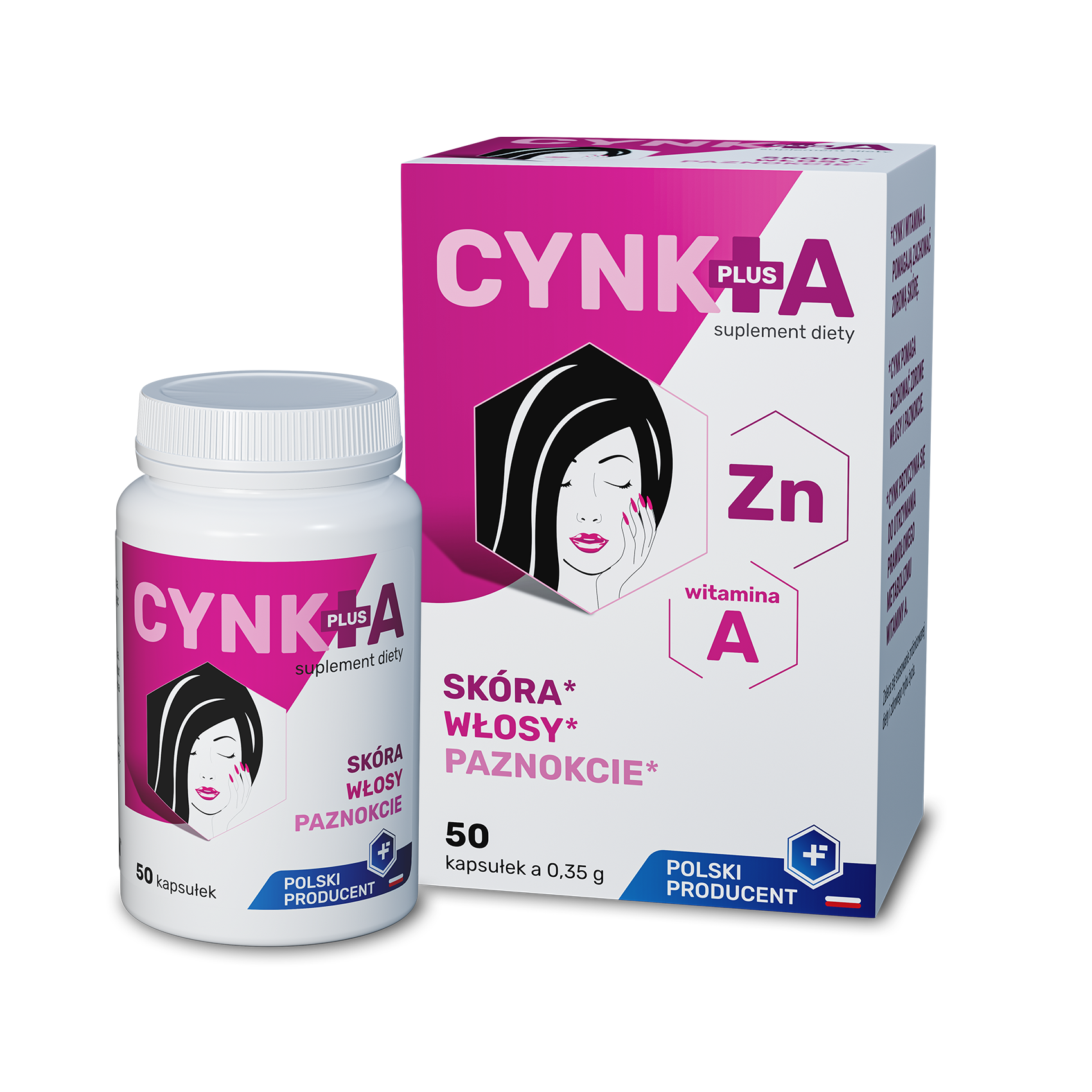 Cynk Plus A, kapsułki, 50 sztuk zdjęcie