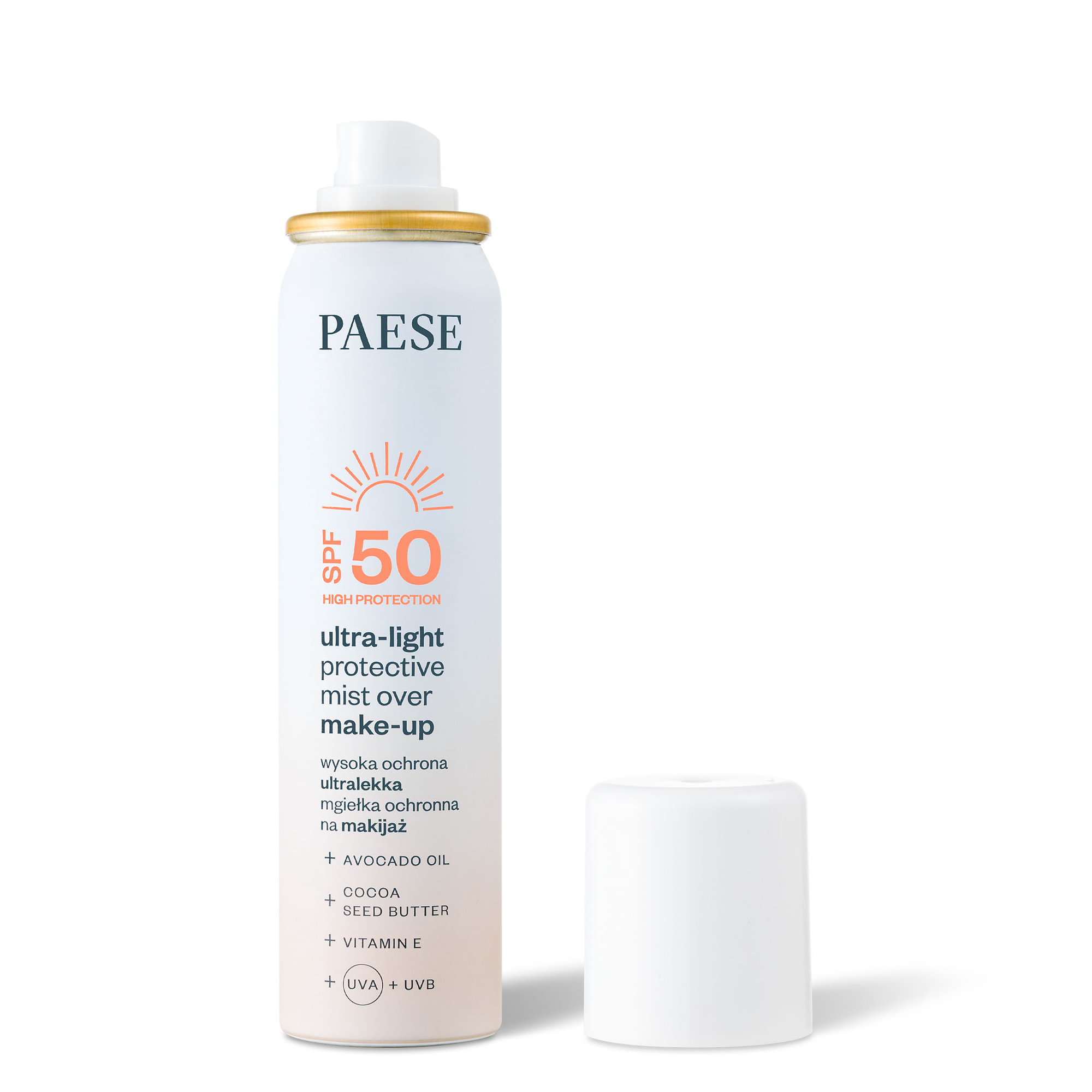 Paese Ultralekka mgiełka ochronna na makijaż SPF 50, 75 ml