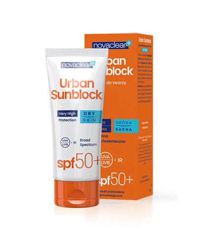 Novaclear Urban Sunblock skóra sucha krem ochronny do twarzy SPF 50 + 40 ml zdjęcie