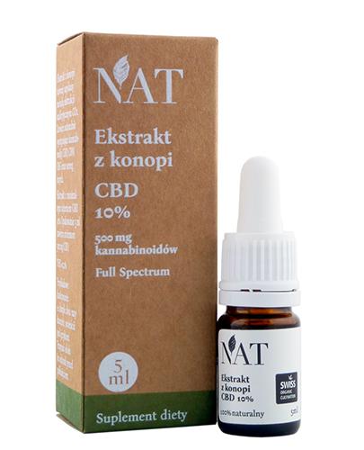 Nat Ekstrakt z konopi Olejek CBD 10%, 5 ml, cena, opinie, wskazania zdjęcie