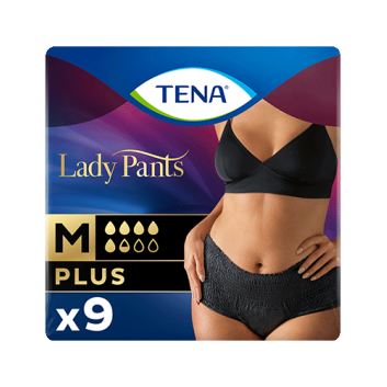 Tena Lady Pants Plus Noir damskie majtki chłonne rozmiar M 9 sztuk