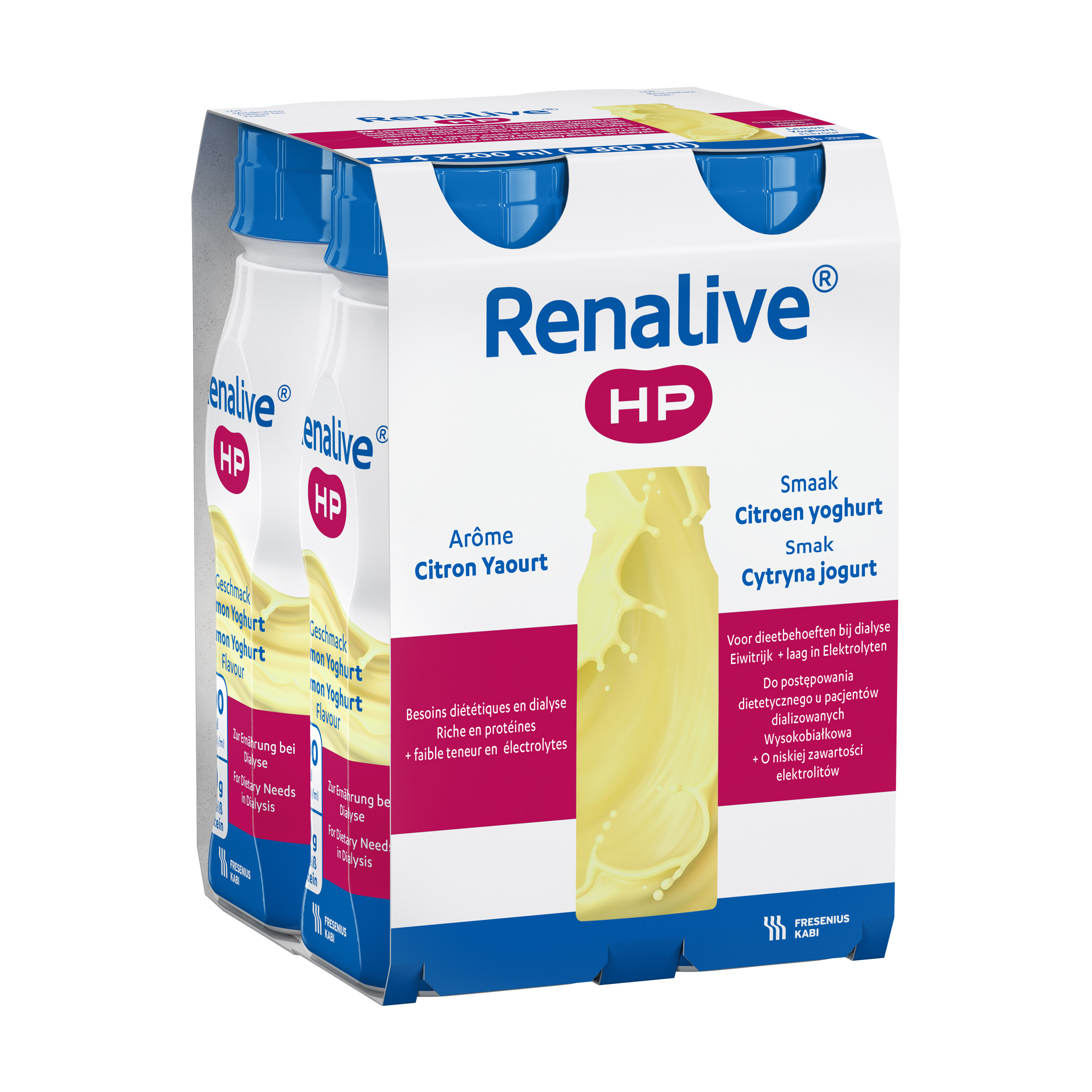 Renalive HP Cytryna-jogurt, płyn, 4 x 200 ml zdjęcie