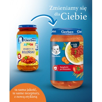 Nestlé Gerber spaghetti po bolońsku po 12 miesiącu 250 g