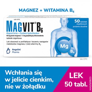 Magvit B6, tabletki dojelitowe, 50 sztuk