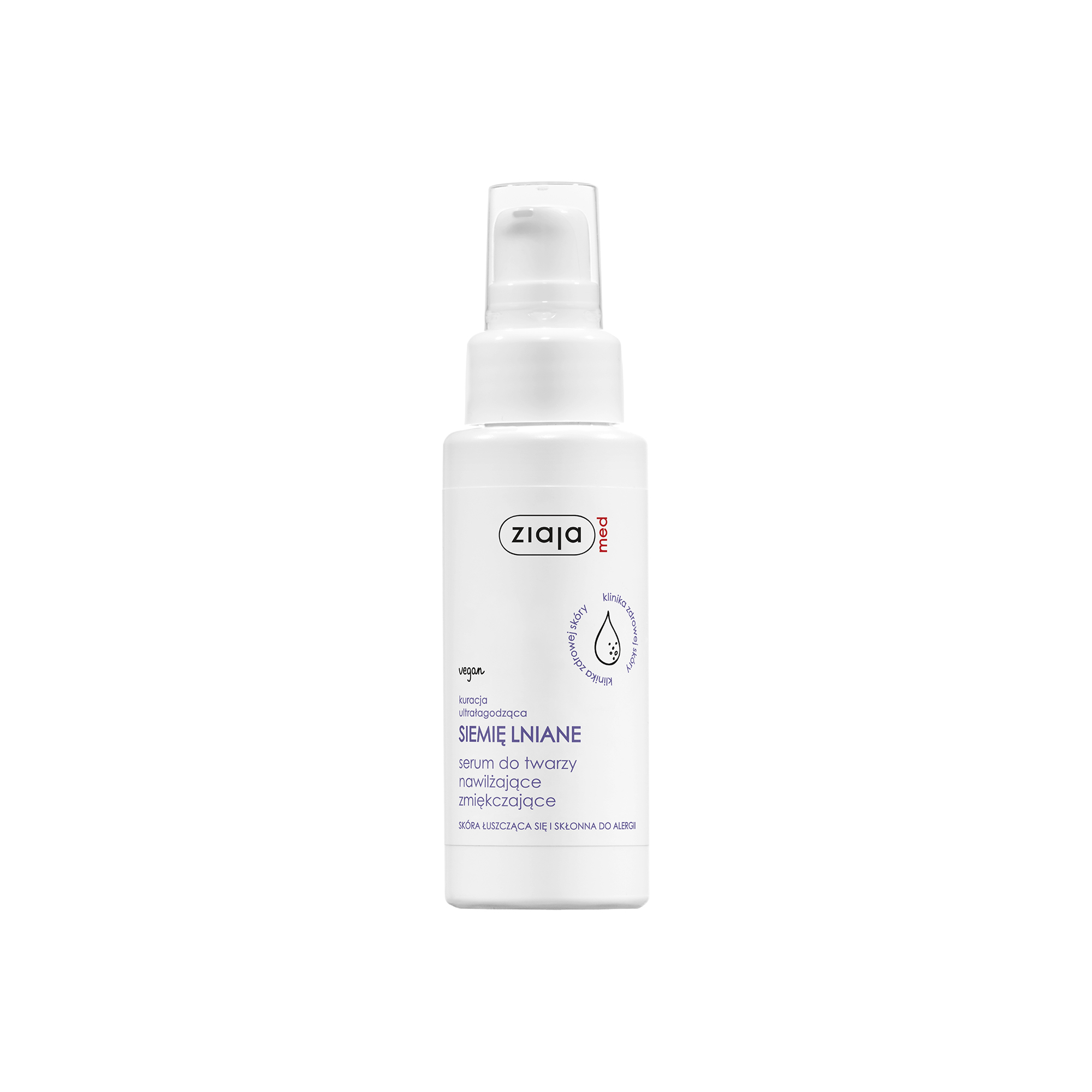 Ziaja Med kuracja siemieniem lnianym serum do twarzy nawilżające zmiękczające 50 ml zdjęcie