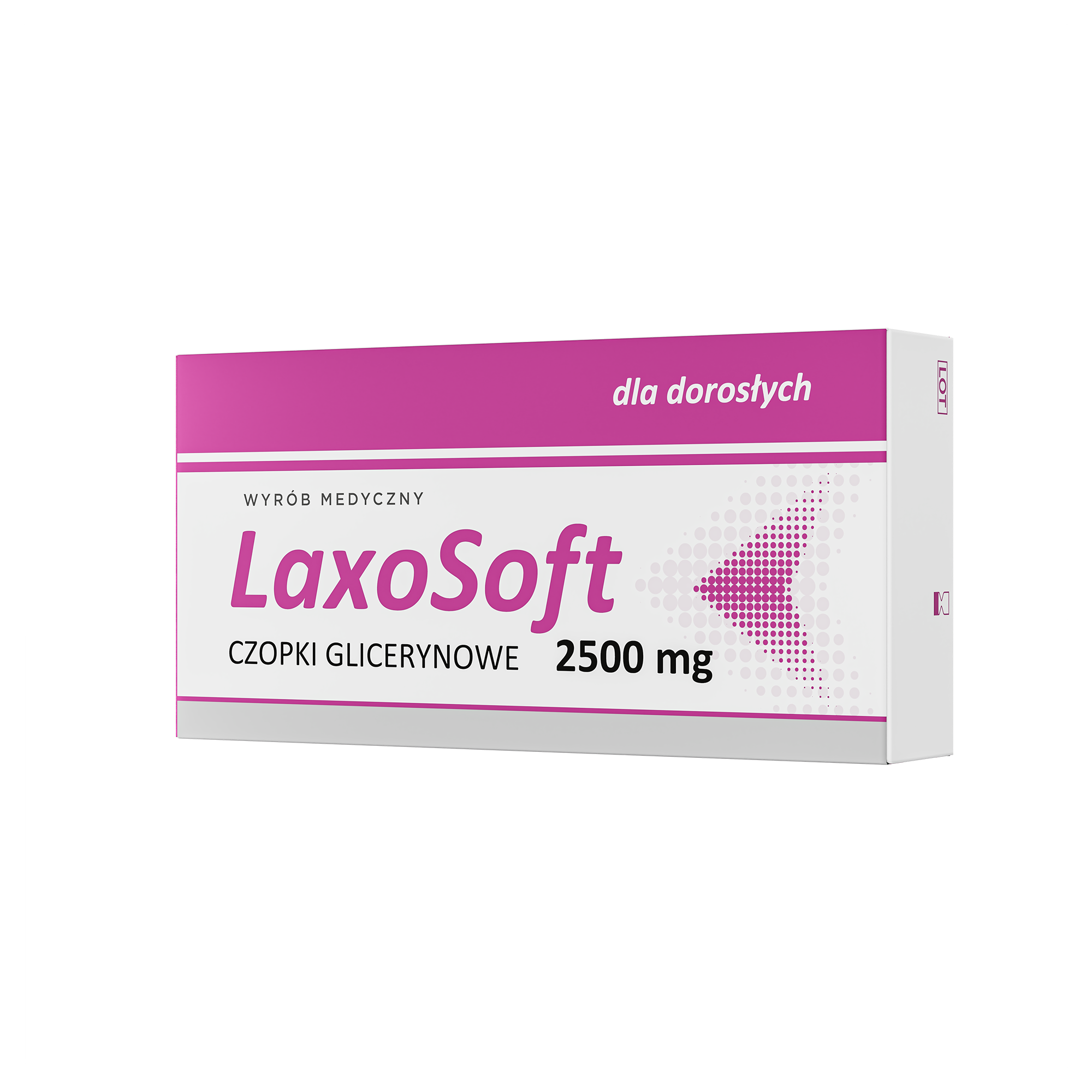 LaxoSoft Czopki Glicerynowe 2500 mg, 12 sztuk