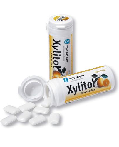 MIRADENT Xylitol Guma do żucia owocowa, 30 szt., cena, opinie, właściwości  zdjęcie