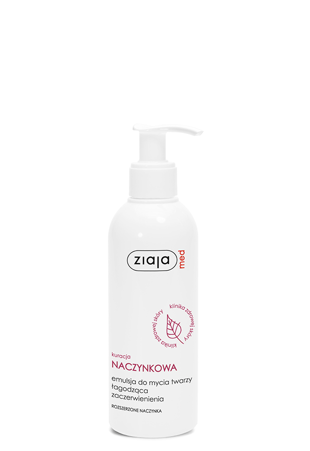 Ziaja Med kuracja naczynkowa emulsja do mycia twarzy łagodząca zaczerwienienia 200 ml zdjęcie