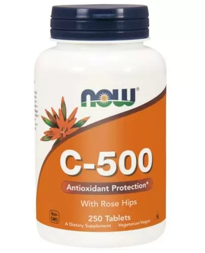 NOW Foods C-500 dzika róża 250 tabletek zdjęcie