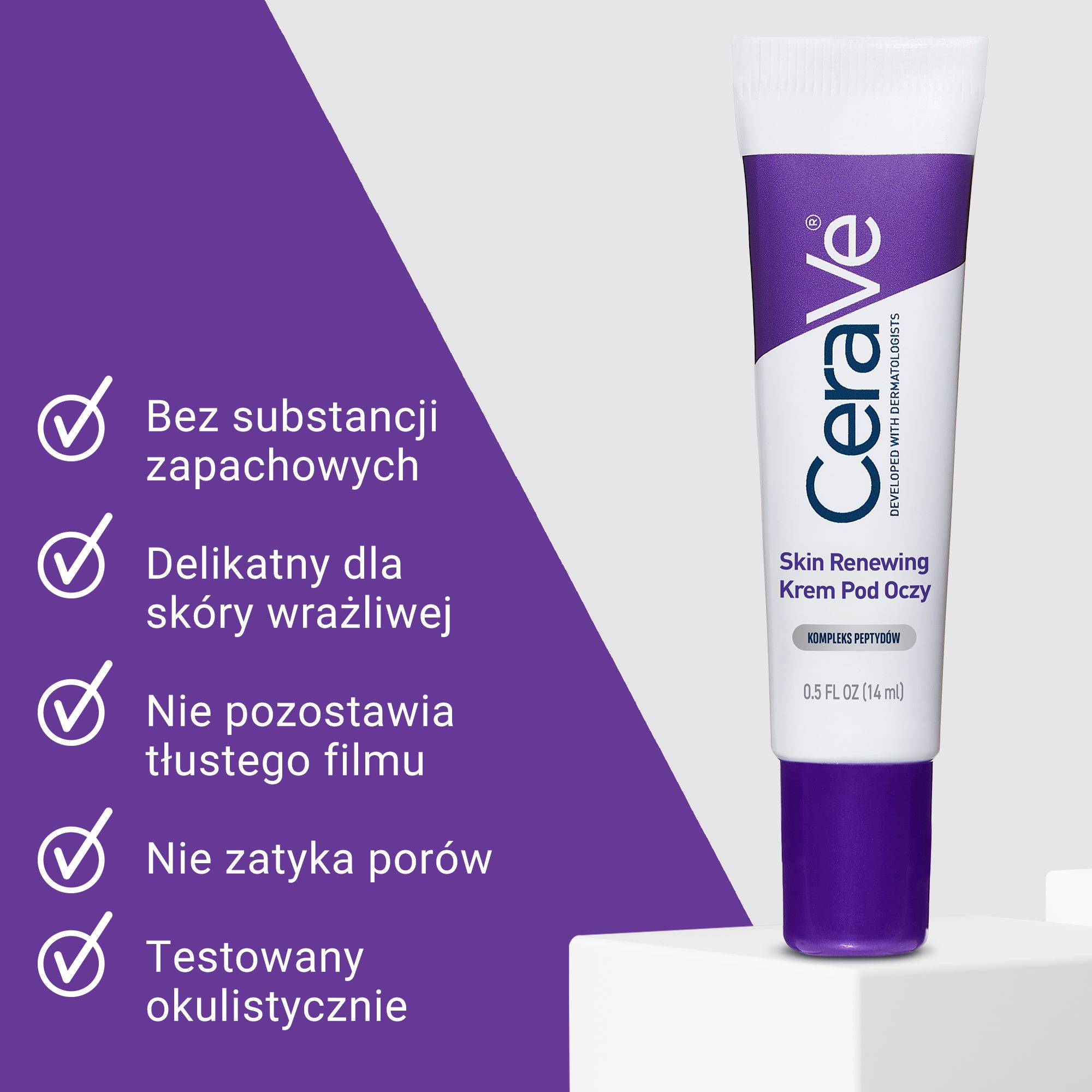 Cerave, Skin Renewing, krem pod oczy, 14 ml
