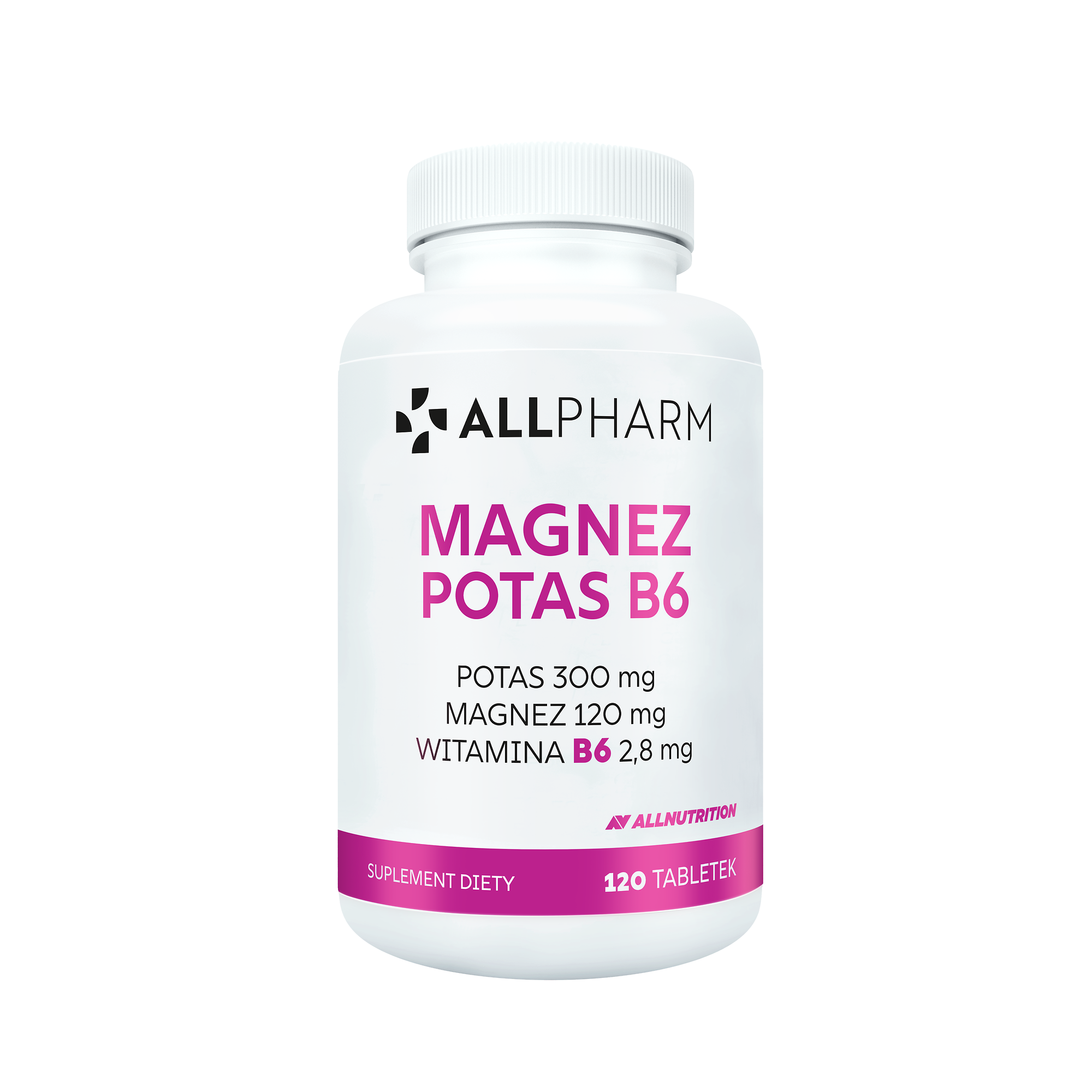 Allnutrition Allpharm Magnez Potas B6, 120 tabletek