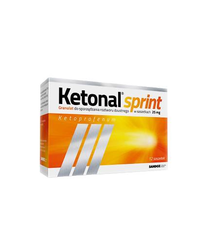 Ketonal Sprint 25 mg, granulat do sporządzania roztworu doustnego, 12 saszetek zdjęcie